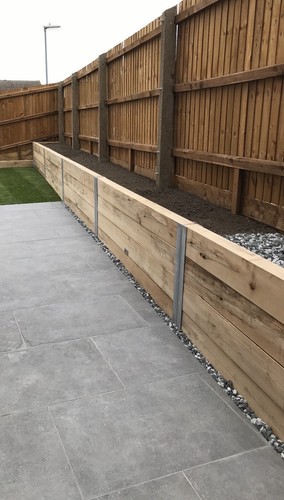 Sleeper retainer wall - sleeper,