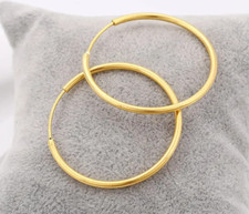 9CT GOLD SLEEPER HOOP EARRINGS