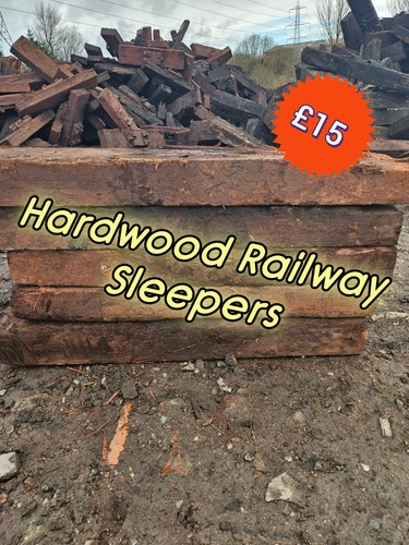 Reclaimed hardwood railway - hardwood,