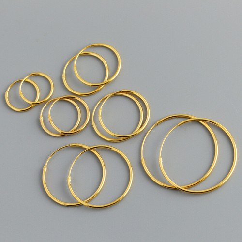 18ct gold sleeper - 18ct, hoop