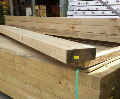 Treated timber garden railway - timber,